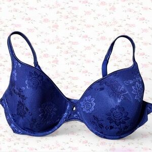 Wonderbra Midnight Blue Floral Bra